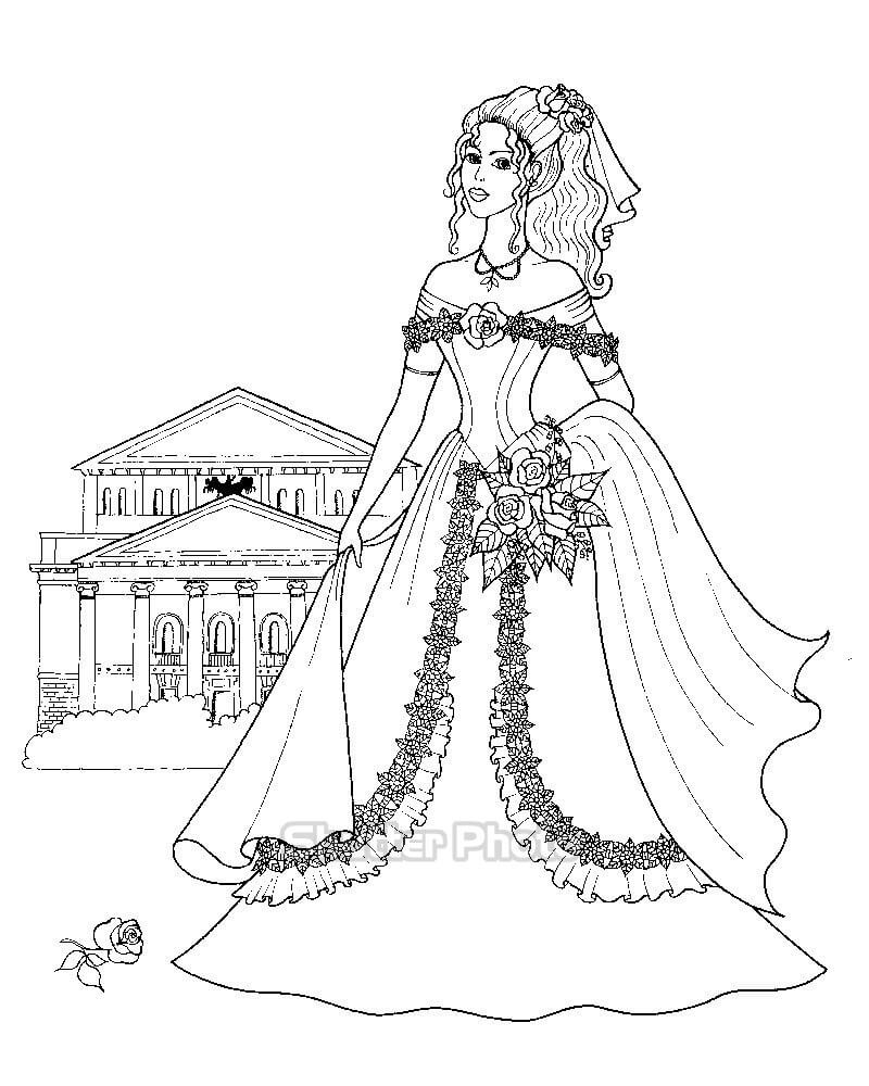 Vẽ Và Tô Màu Cô Dâu Chú Rể , Drawing And Coloring Little Bride and Groom | Cô  dâu